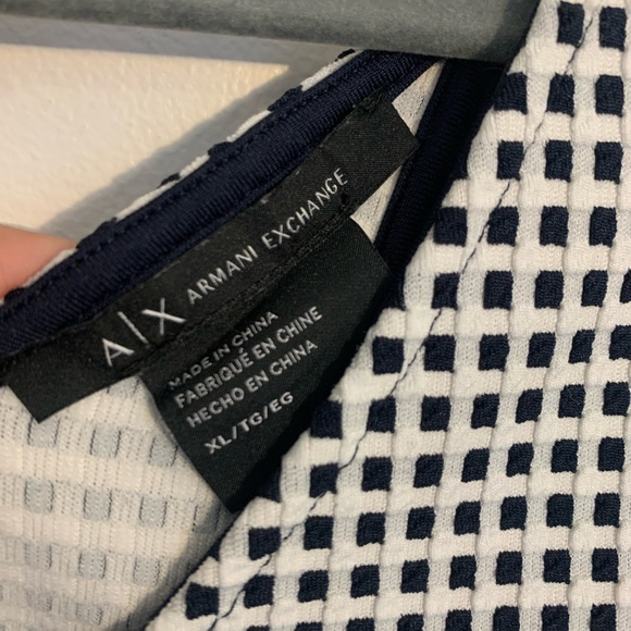 Mini Checkered Armani Exchange Dress - Picture 3 of 4
